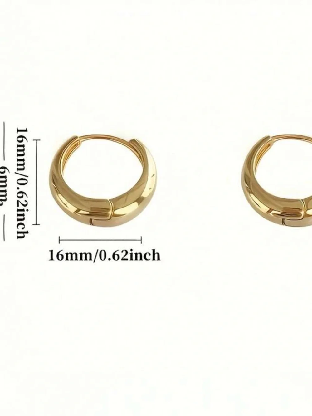 Classic Gold Hoop Earrings, Small Gold Hoops, Gold Huggie Hoops